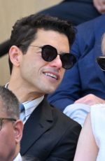 LUCY BOYNTON and Rami Malek at Wimbledon Tennis Championships in London 07/08/2022