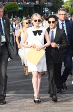 LUCY BOYNTON and Rami Malek Leaves Wimbledon in London 07/08/2022