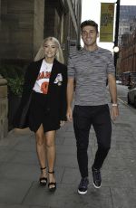 LUCY FALLON Arrives at Peter Street Kitchen Party in Manchester 07/21/2022