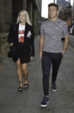LUCY FALLON Arrives at Peter Street Kitchen Party in Manchester 07/21/2022