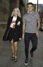 LUCY FALLON Arrives at Peter Street Kitchen Party in Manchester 07/21/2022