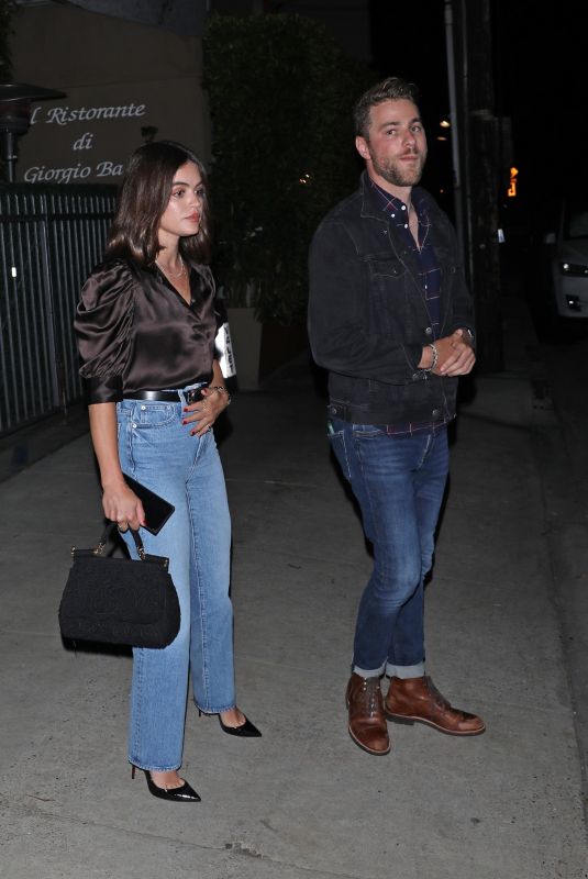 LUCY HALE and Cameron Fuller Out for Dinner Date in Santa Monica 07/18/22022