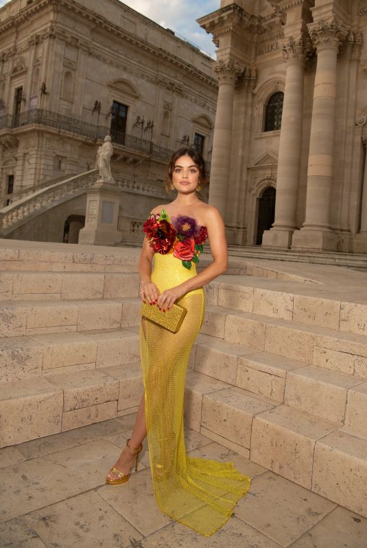 LUCY HALE Arrives at Dolce & Gabbana Fashion Show in Siracusa 07/09/2022