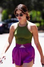 LUCY HALE Heading Out for a Hike in Los Angeles 06/30/2022