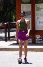 LUCY HALE Heading Out for a Hike in Los Angeles 06/30/2022