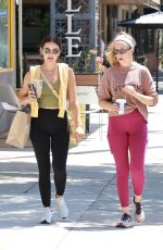 LUCY HALE Out for Iced Coffee with a Friend in Studio City 07/17/2022