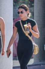LUCY HALE Out for Iced Coffee with a Friend in Studio City 07/19/2022