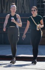 LUCY HALE Out for Iced Coffee with a Friend in Studio City 07/19/2022