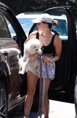 LUCY HALE Out with Her Dog in Los Angeles 07/06/2022