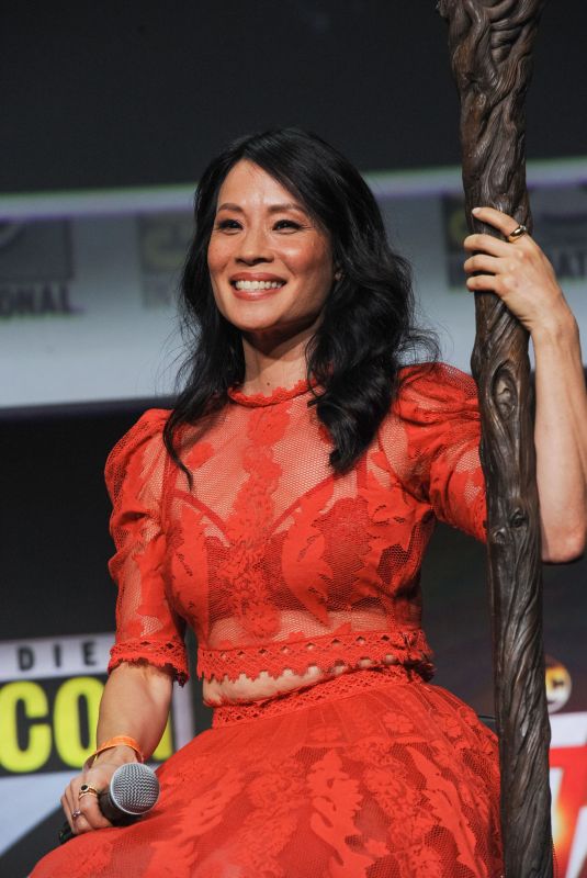 LUCY LIU at Shazam: Fury Of The Gods Panel at San Diego Comic-Con 07/23/2022