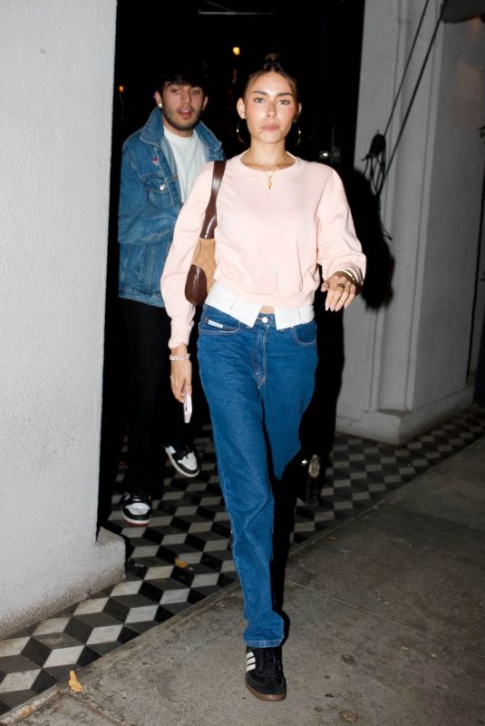 MADISON BEER Out for Dinner Date in Los Angeles 06/30/2022
