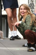 MAE WHITMAN on the Set of Up There in New York 07/27/2022