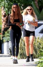 MALIA OBAMA Out for Morning Walk with a Friend in Brentwood 07/24/2022