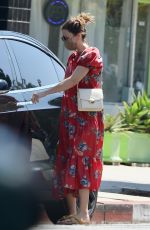 MANDY MOORE Leaves a Skin Care Clinic in Studio City 07/29/2022