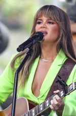 MAREN MORRIS Performs at Today Show at Rockefeller Plaza in New York 07/28/2022