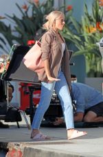 MARGOT ROBBIE on the Set of Barbie in Los Angeles 07/01/2022