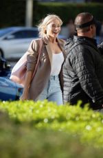 MARGOT ROBBIE on the Set of Barbie in Los Angeles 07/01/2022