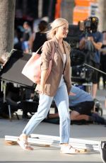 MARGOT ROBBIE on the Set of Barbie in Los Angeles 07/01/2022