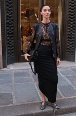 MARIACARLA BOSCONO Leaves Azzedine Alaia Show at Paris Fashion Week 07/03/2022