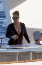 MARIAH CAREY in Wetsuit on Vacation in Capri 07/16/2022