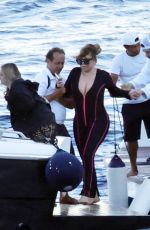 MARIAH CAREY in Wetsuit on Vacation in Capri 07/16/2022