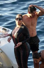 MARIAH CAREY in Wetsuit on Vacation in Capri 07/16/2022