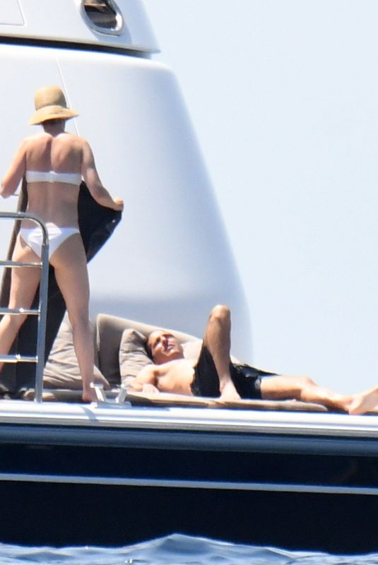 MARTA ORTEGA in Bikini at a Yacht in Villefranche 07/03/2022