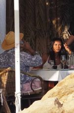 MAYA JAMA at Lunch with Friends at Es Xarcu Restaurant in Ibiza 07/14/2022