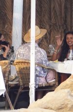 MAYA JAMA at Lunch with Friends at Es Xarcu Restaurant in Ibiza 07/14/2022