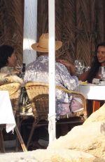 MAYA JAMA at Lunch with Friends at Es Xarcu Restaurant in Ibiza 07/14/2022
