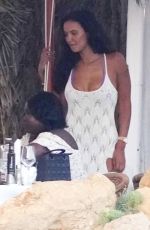 MAYA JAMA at Lunch with Friends at Es Xarcu Restaurant in Ibiza 07/14/2022