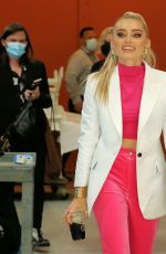 MEG DONNELLY Arrives at Live with Kelly and Ryan in New York 07/07/2022