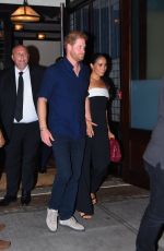 MEGHAN MARKLE and Prince Harry Leaves Locanda Verde in New York 07/18/2022