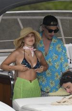 MILLIE BOBBY BROWN in Bikini Top at a Boat in Sardinia 07/07/2022 