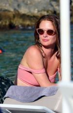 MILLIE MACKINTOSH in Bikini and Hugo Taylor at a Beach on Corfu Island 07/23/2022