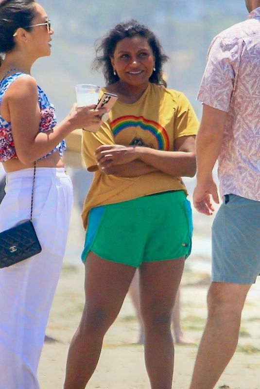 MINDY KALING at Fourth of July Party with Family and Friends in Malibu 07/03/2022