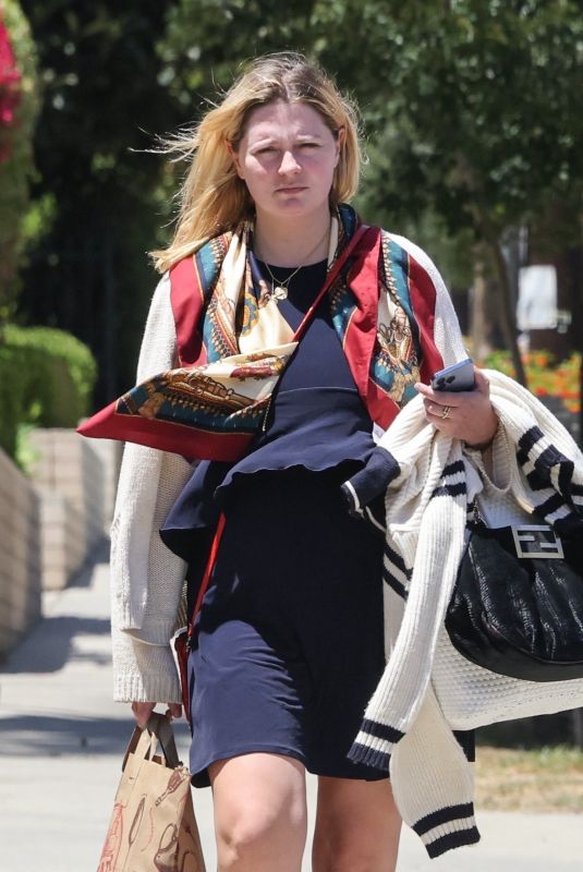 MISCHA BARTON Arrives at Friend