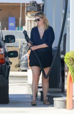 MISCHA BARTON at a Gas Station in Los Angeles 07/01/2022