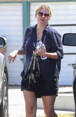 MISCHA BARTON Stops by Starbucks for a Cup of Ice in Los Angeles 07/08/2022