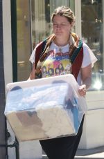 MISCHA BARTON Takes a Used Items to Crossroad Vintage Store in Studio City 07/03/2022