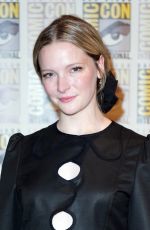 MORFYDD CLARK at The Lord Of The Rings: The Rings Of Power Panel at Comic-Con in San Diego 07/22/2022