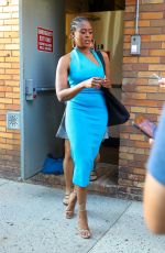 MOSES INGRAM Leaves Daily Show with Trevor Noah in New York 07/07/2022