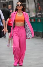 MYLEENE KLASS Arrives at Smooth Radio in London 07/01/2022