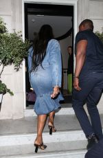 NAOMI CAMPBELL in Double Denim at 22 Hotel in London 07/17/2022