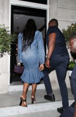NAOMI CAMPBELL in Double Denim at 22 Hotel in London 07/17/2022