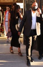 NAOMI CAMPBELL Leaves Azzedine Alaia Fashion Show in Paris 07/03/2022