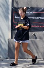 NATASHA BURE Dropping off Clothes at Goodwill in Santa Monica 07/29/2022