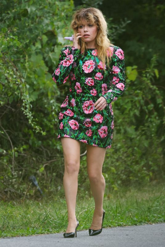 NATASHA LYONNE on the Set of Poker Face in Hudson Valley in New York 07/28/2022
