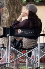 NELL TIGER FREE on the Set of Servant, Season 4 in Philadelphia 07/19/2022