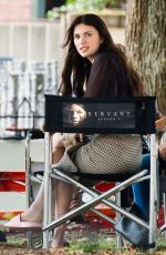 NELL TIGER FREE on the Set of Servant, Season 4 in Philadelphia 07/19/2022